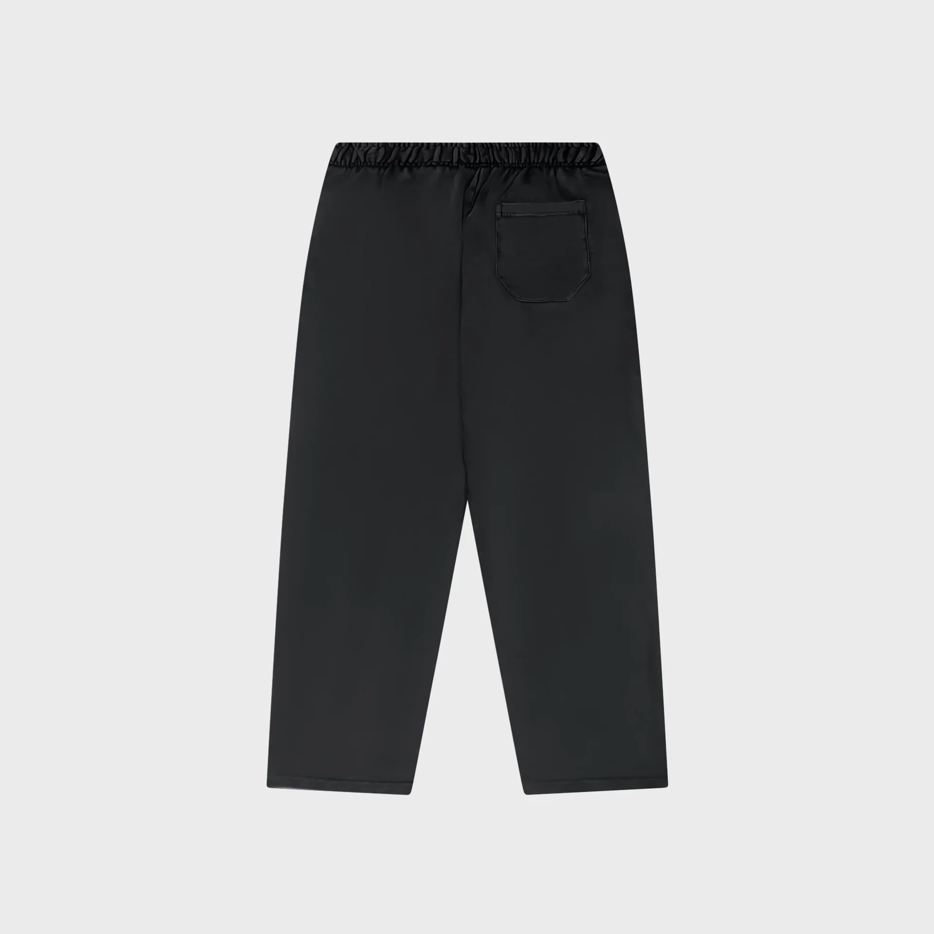 OUT Classic Logo Open Bottom Flare Sweatpants Black - Image 2