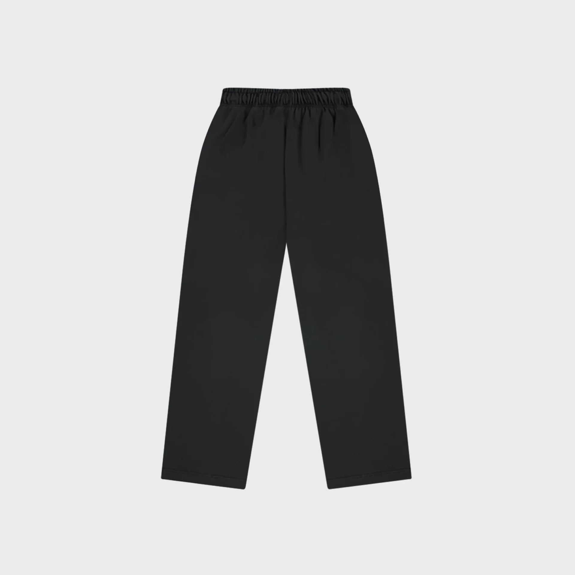 OUT Classic Logo Open Bottom Sweatpants Black - Image 2