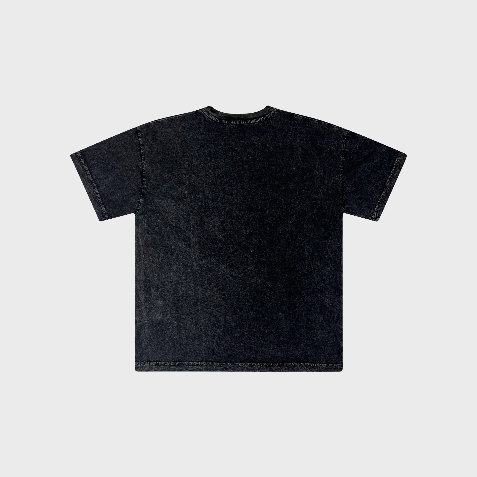 OUT Classic Logo T-Shirt Black Acid Wash - Image 2