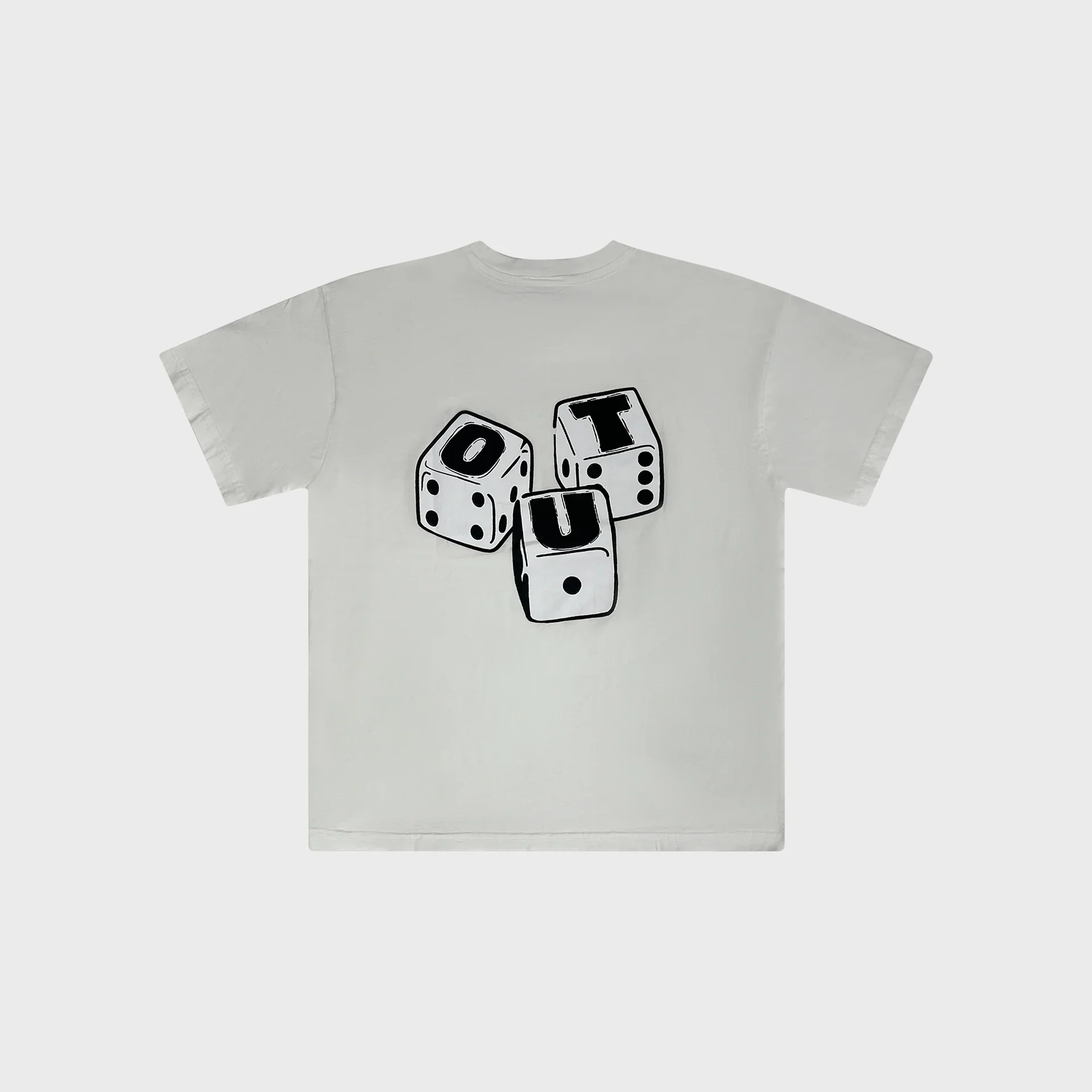 OUT Dice T-Shirt White - Image 2